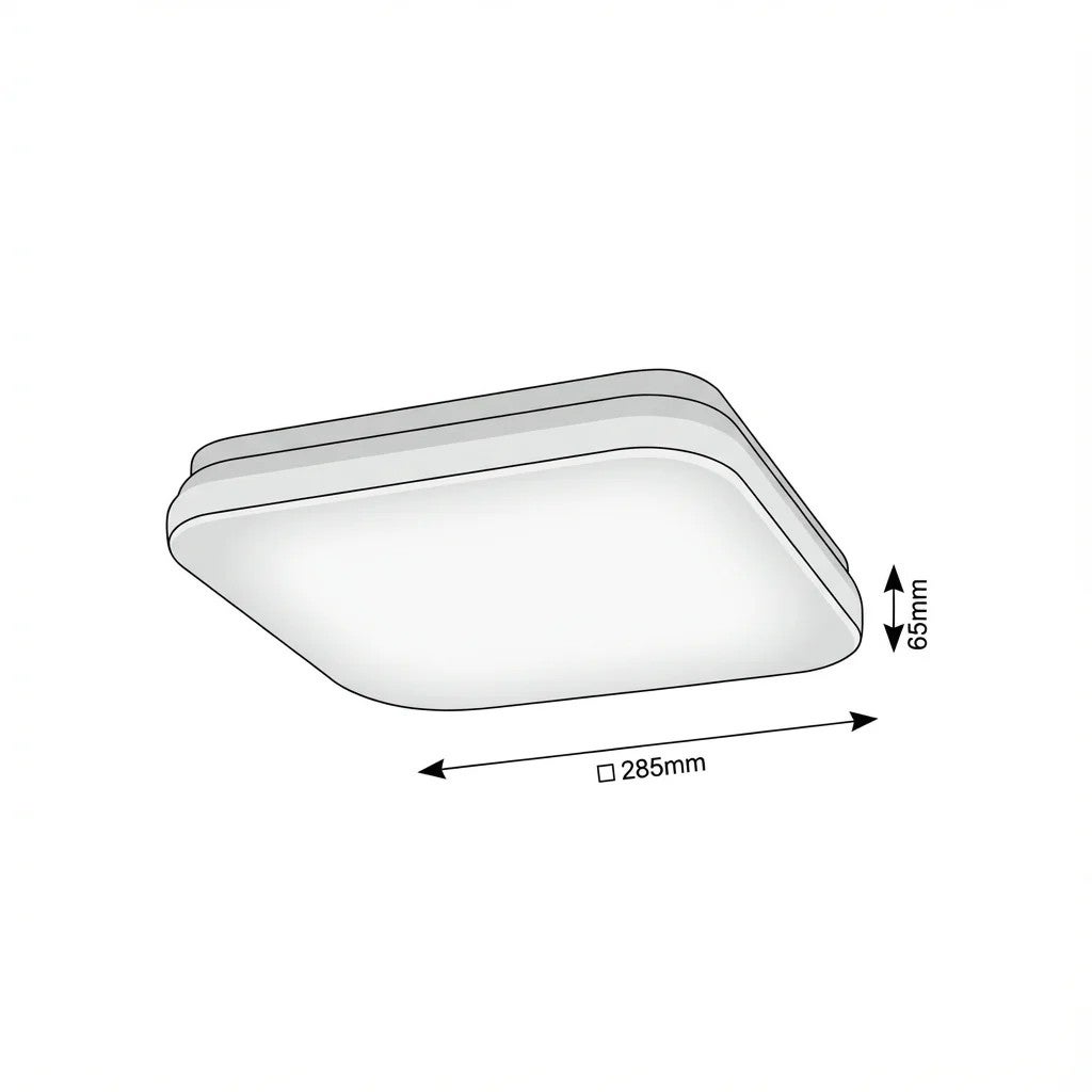 Lampa sufitowa zewnętrzna LOWAR LED 18W Neutralna biel 1150lm biała IP44 Rabalux