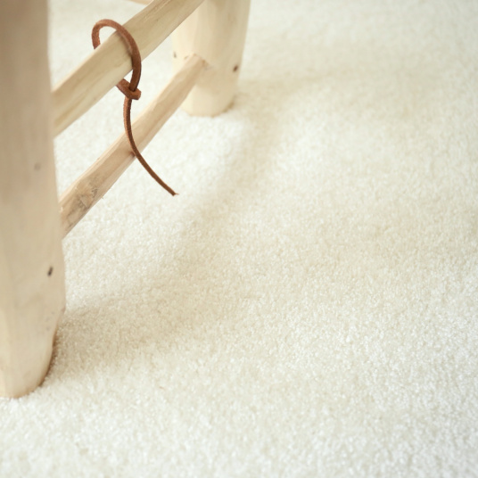 Moquette poils longs - Touch - Blanc crème - Echantillon 15 x 20 cm