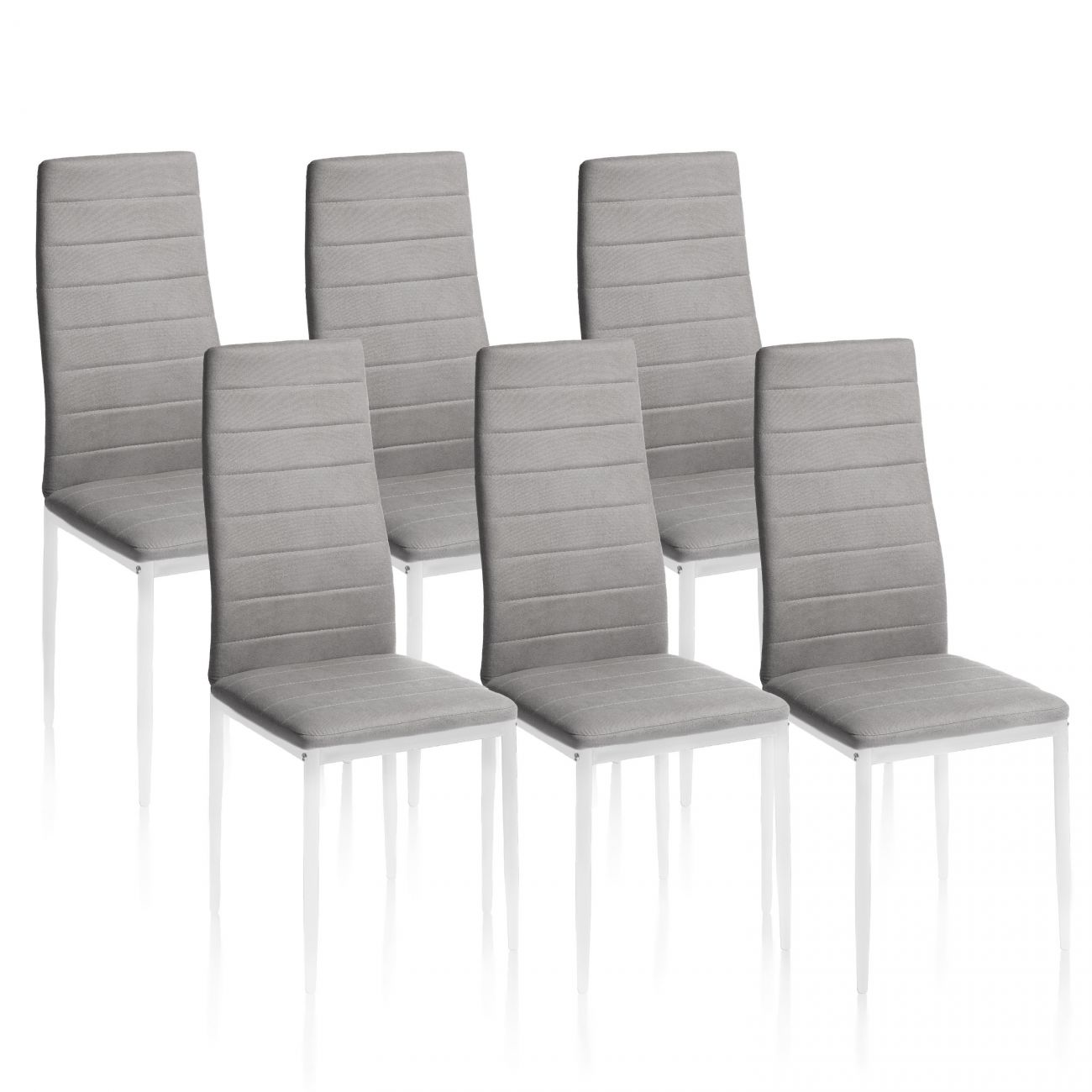 Pack 6 chaises de salle à manger Yuri - 3