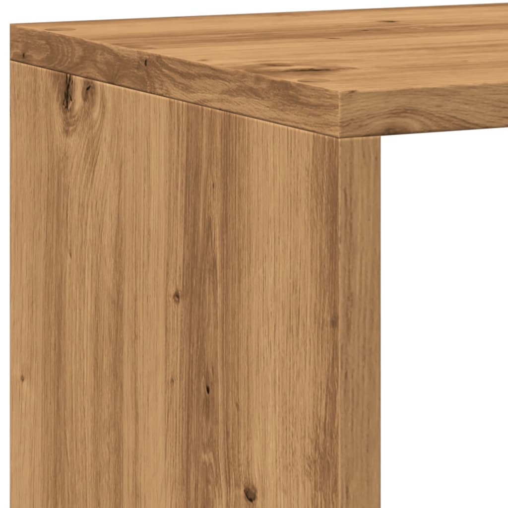 Bibliothèque pour Séjour en Bois Marron H. 29 x l. 102 x P. 29 cm - 8