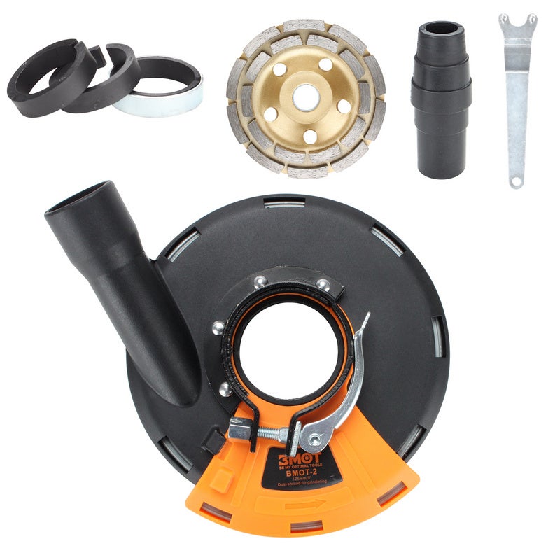 Cappa Aspirante Per Smerigliatrice Angolare 125 Mm / 100 Mm, Cappa - Foto 8