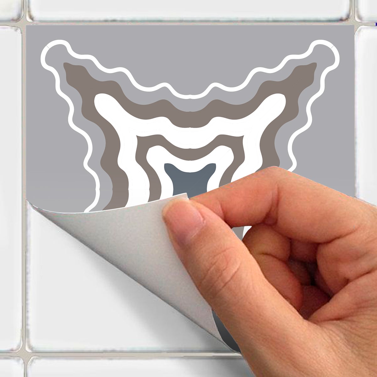 9 adesivi piastrelle di cemento azulejos Orfeo - Sticker adesivo - adesivi murali - 9stickers40x40cm - 4