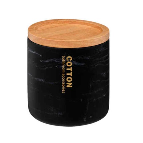Pot à cotons noir 