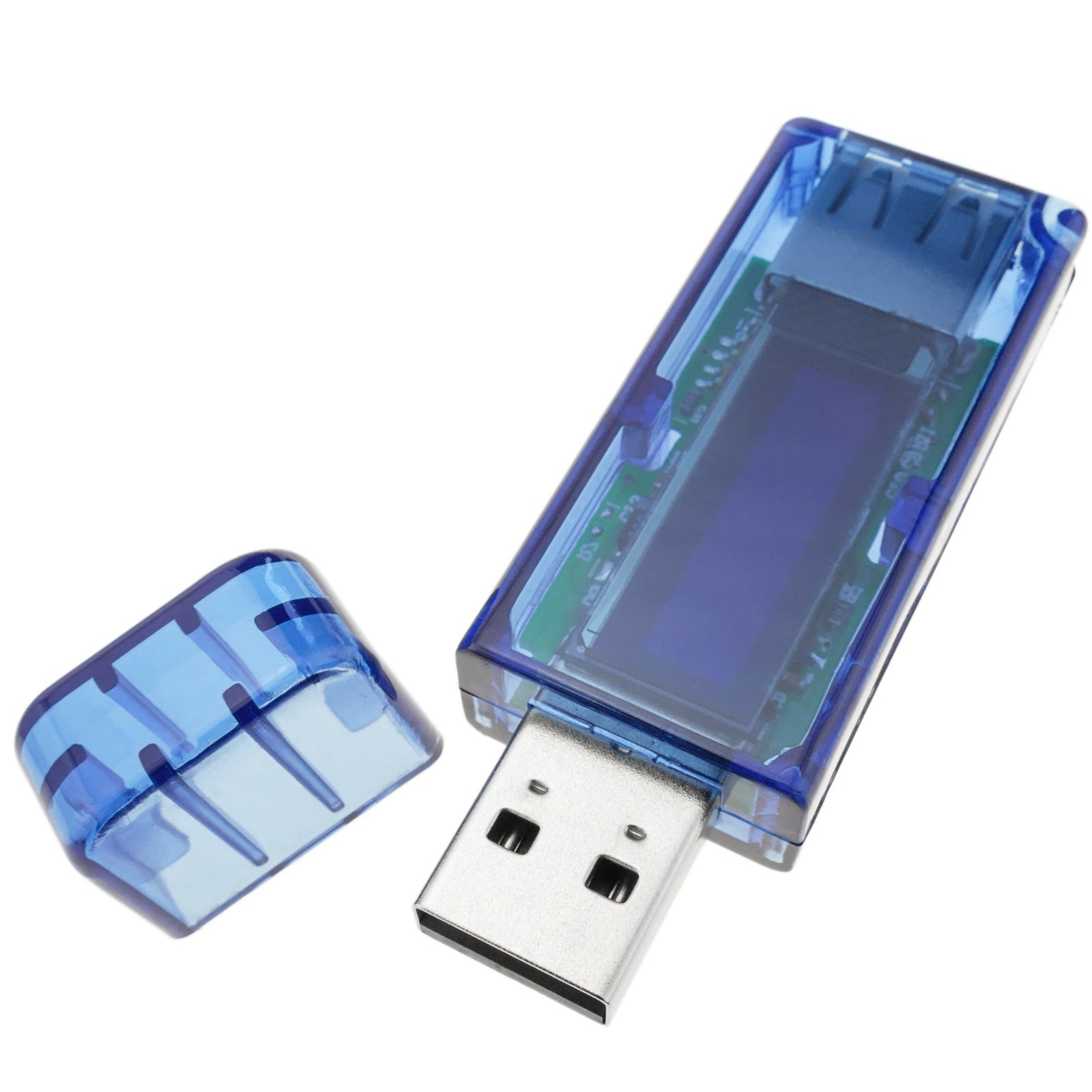 Contatore di tensione, ampere e livello di carica tramite porta USB con display OLED a 4 cifre DW-0890 - 2