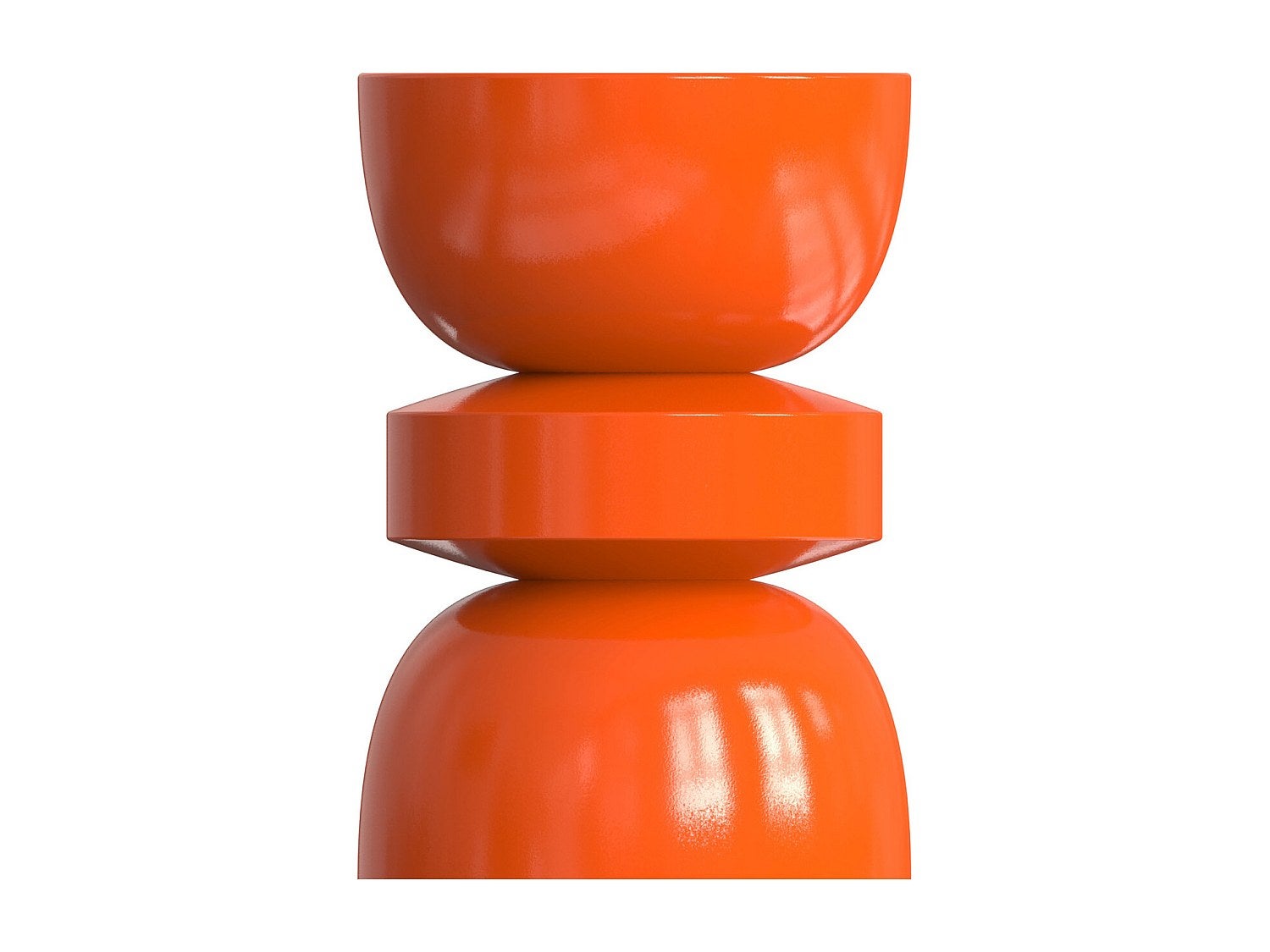 Stolik pomocniczy z metalu - Pomarańczowy - TUVAMI