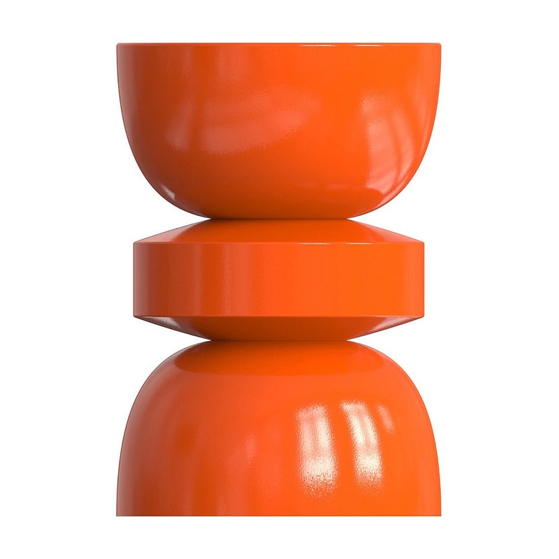 Stolik pomocniczy z metalu - Pomarańczowy - TUVAMI