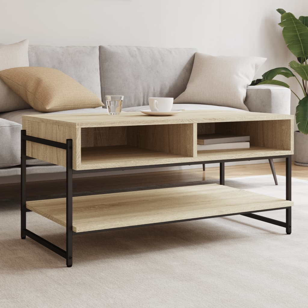 Tavolino Da Salotto Rovere Sonoma 102x55x42cm Legno Multistrato Tavolino Da Salotto Rovere Sonoma 102x55x42cm Legno Multistrato