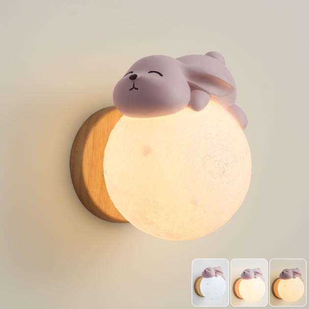 Lampada Da Parete A LED Topolino - Applique Nordic Per Camera Bambini, Con Attacco E27, Verde - Foto 5