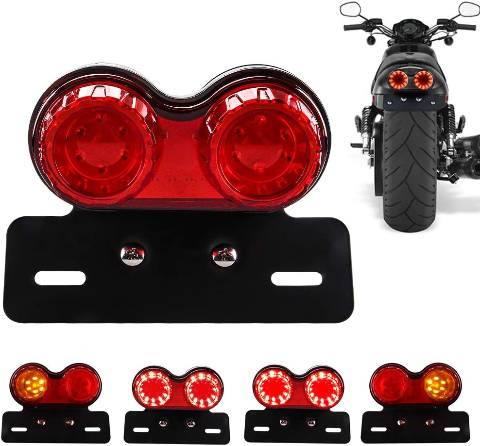 Zintegrowane tylne światło motocyklowe światło hamowania Kierunkowskazy Światła do jazdy Z uchwytem lampy tablicy rejestracyjnej Do Harley Soczewka