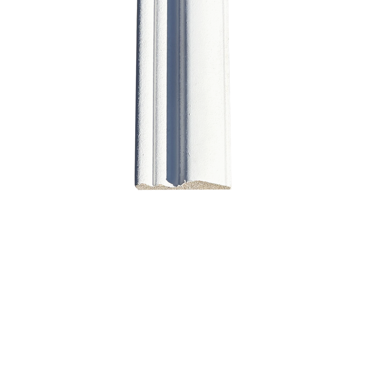 Lot de 10 Cimaises Classiques Prépeint Blanc MDF, L.2,44 m x l.5,8 cm x Ep.18 mm - 7