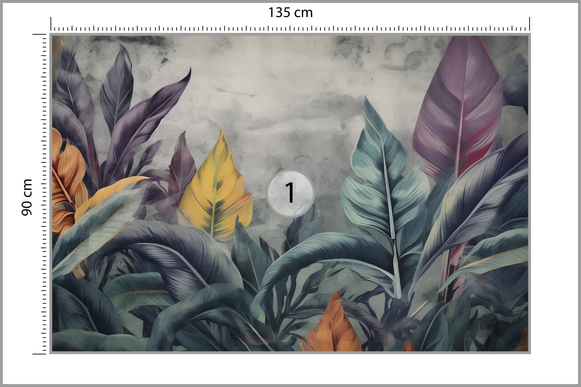 Papier Peint Intissé Photo FEUILLES Plantes Nature Pour Chambre 135cm x 90cm - 2