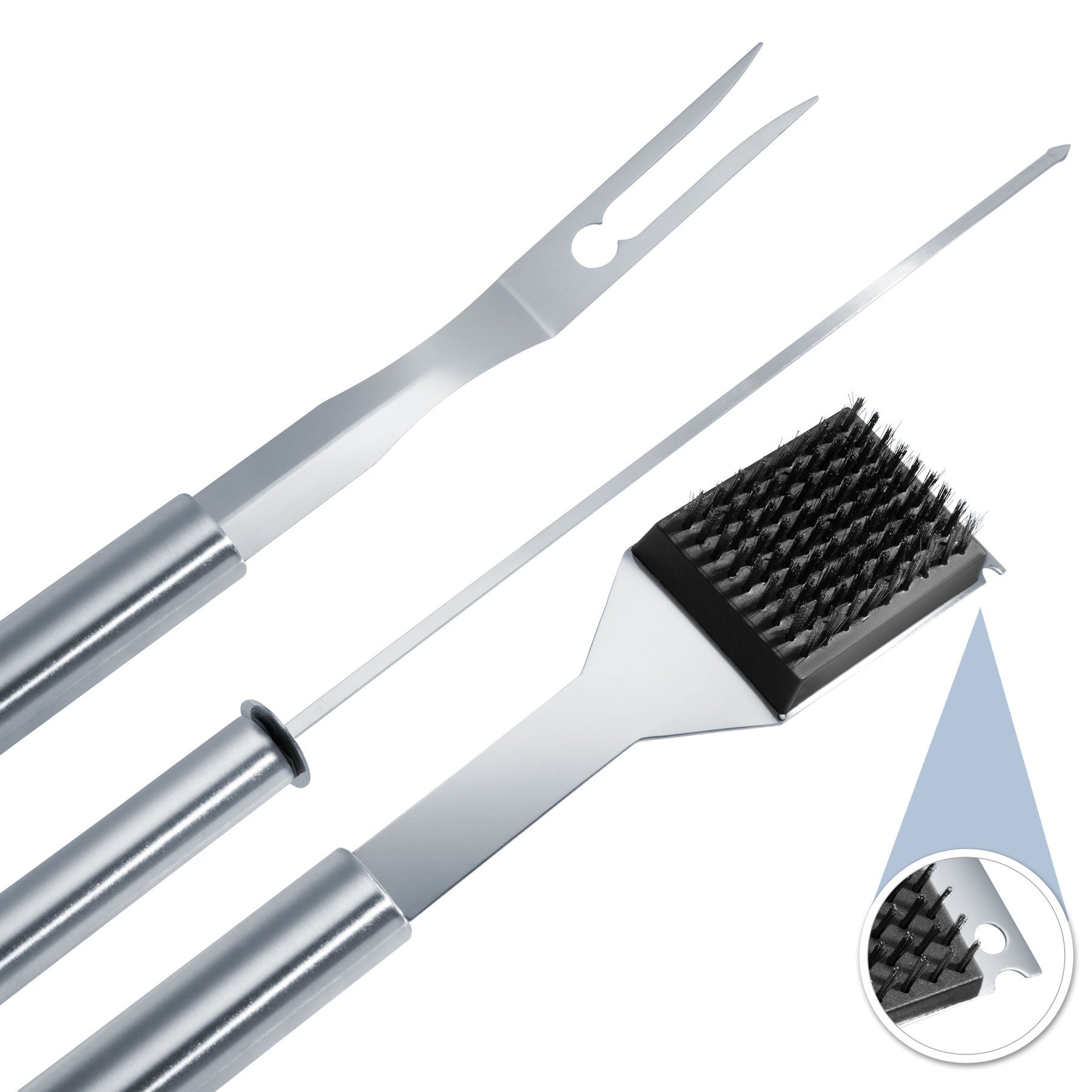 TECTAKE Conjunto de grelha em aço inoxidável - 7