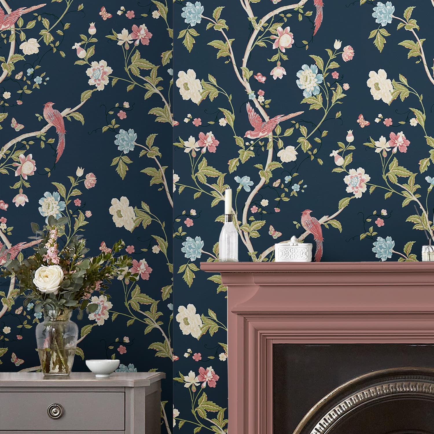 Laura Ashley Tapeta filzelinowa SUMMER PALACE 10 m x 52 cm