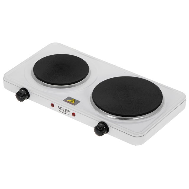 Plaque électrique double Adler AD 6520 – Réchaud 2 feux 2500W compact cuisine portable