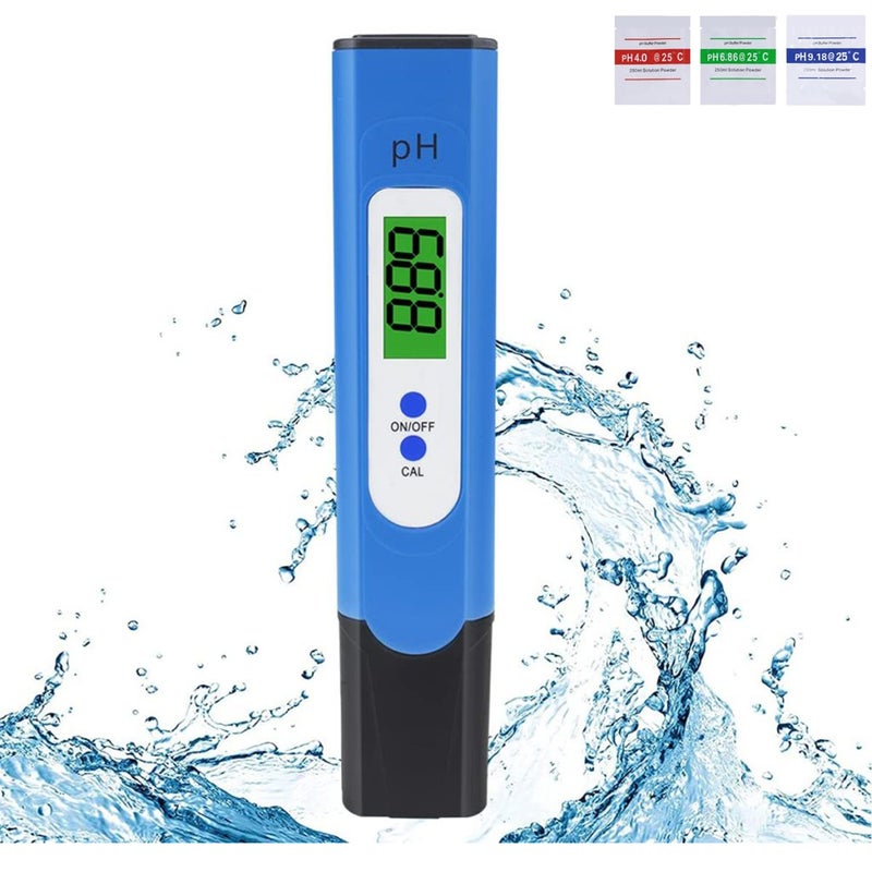 pH-metr, tester jakości wody, automatyczna korekta wartości pH, zakres pomiarowy: 0-14PH, odpowiedni do akwariów, spa, basenów