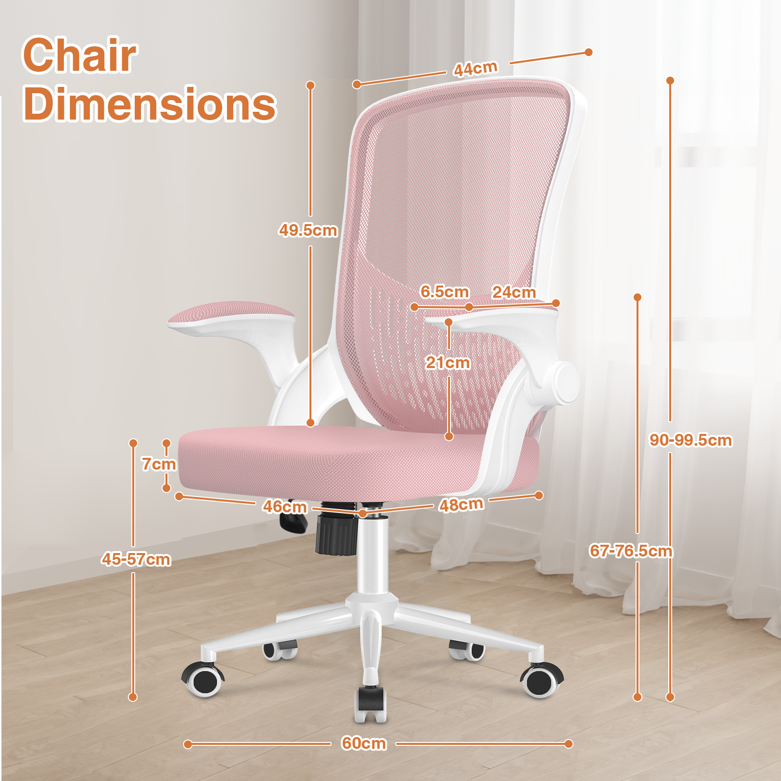 Chaise De Bureau Ergonomique Réglable - Dossier Mesh Et Support Lombaire | Fauteuil Confort Maison Bureau