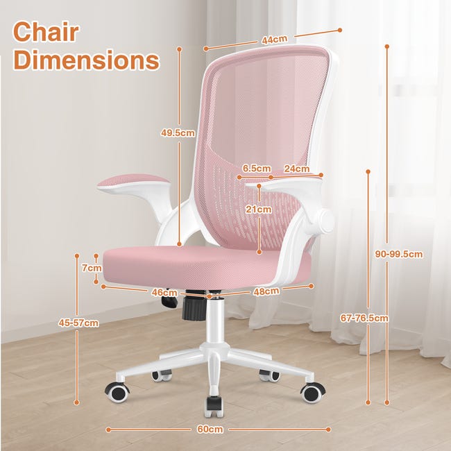 Chaise De Bureau Ergonomique Réglable - Dossier Mesh Et Support Lombaire | Fauteuil Confort Maison Bureau