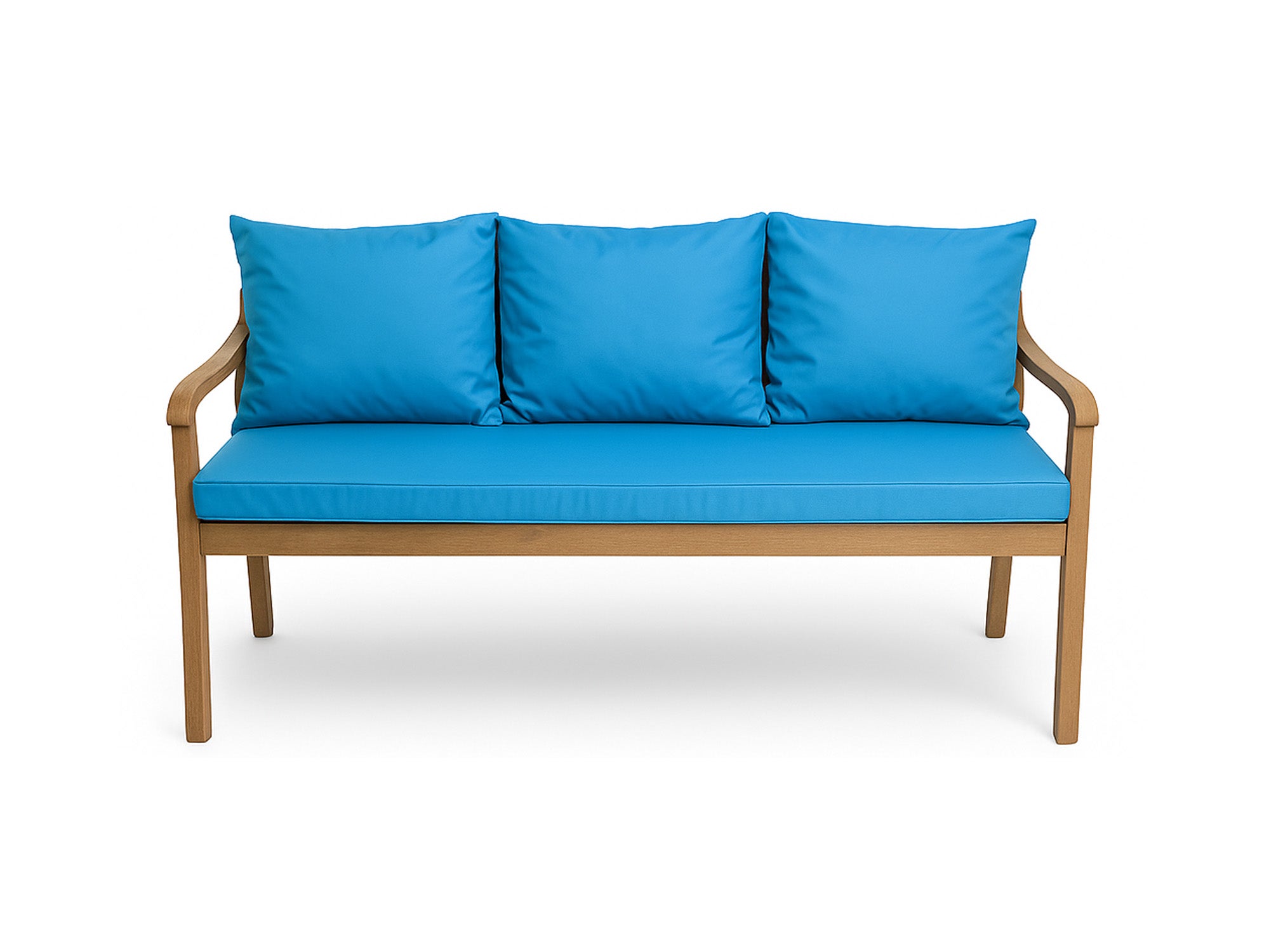 Poduszka ogrodowa na ławkę 140x60x50cm poduszka na meble ogrodowe niebieska, poduszka na balkon taras, poducha ogrodowa na huśtawkę