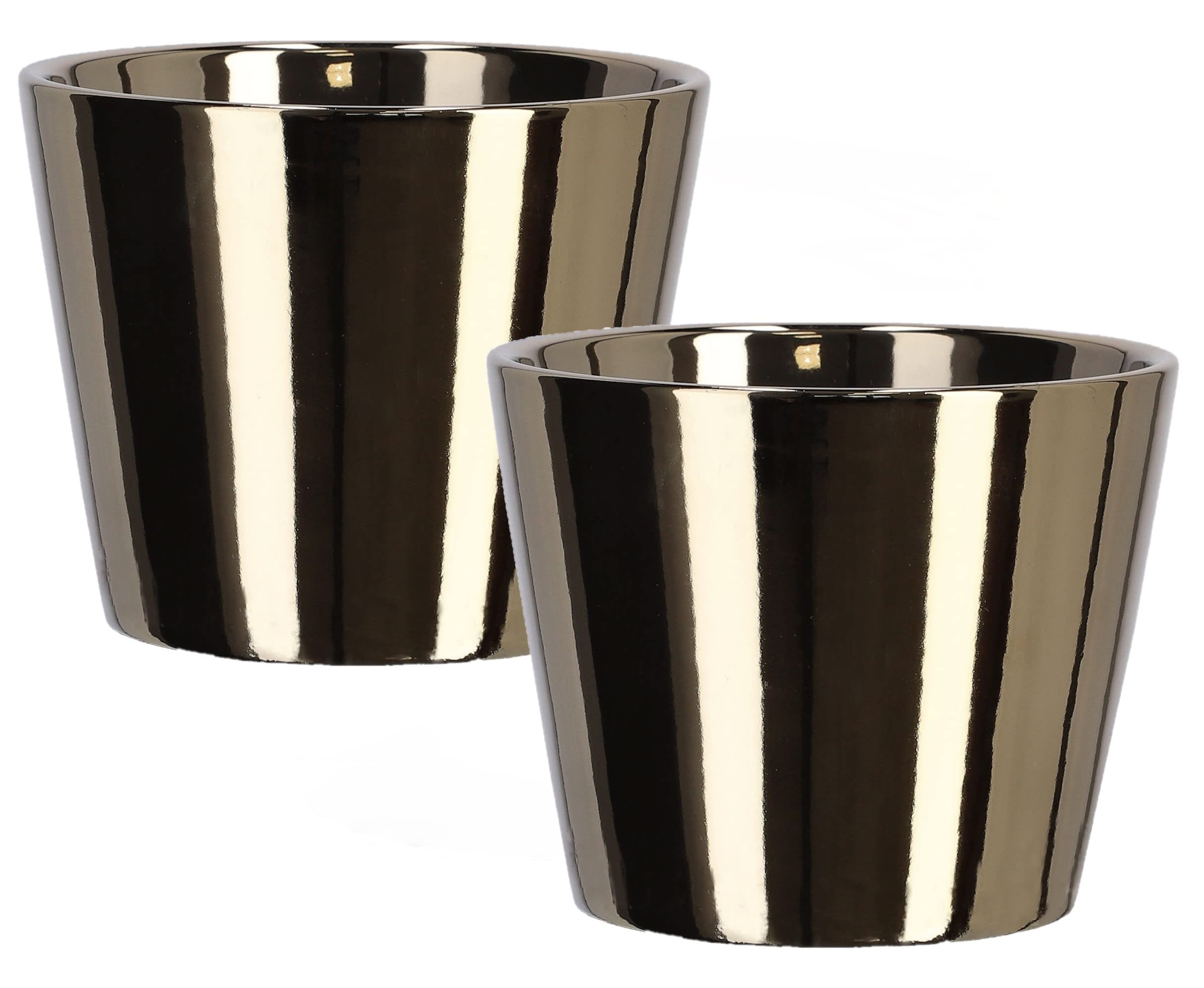 2x doniczka donica osłonka 11 ceramika szkliwiona - KOTARBAU