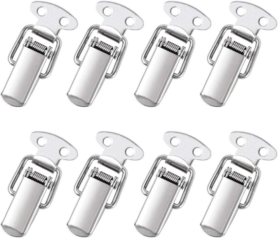 4 Ganci Tenditori A Molla In Acciaio Inox Per Tenda Da Campeggio - Ferma Telo Antivento Con Fibbia Per Corde - Accessori Fissaggio Ombrellone - 5