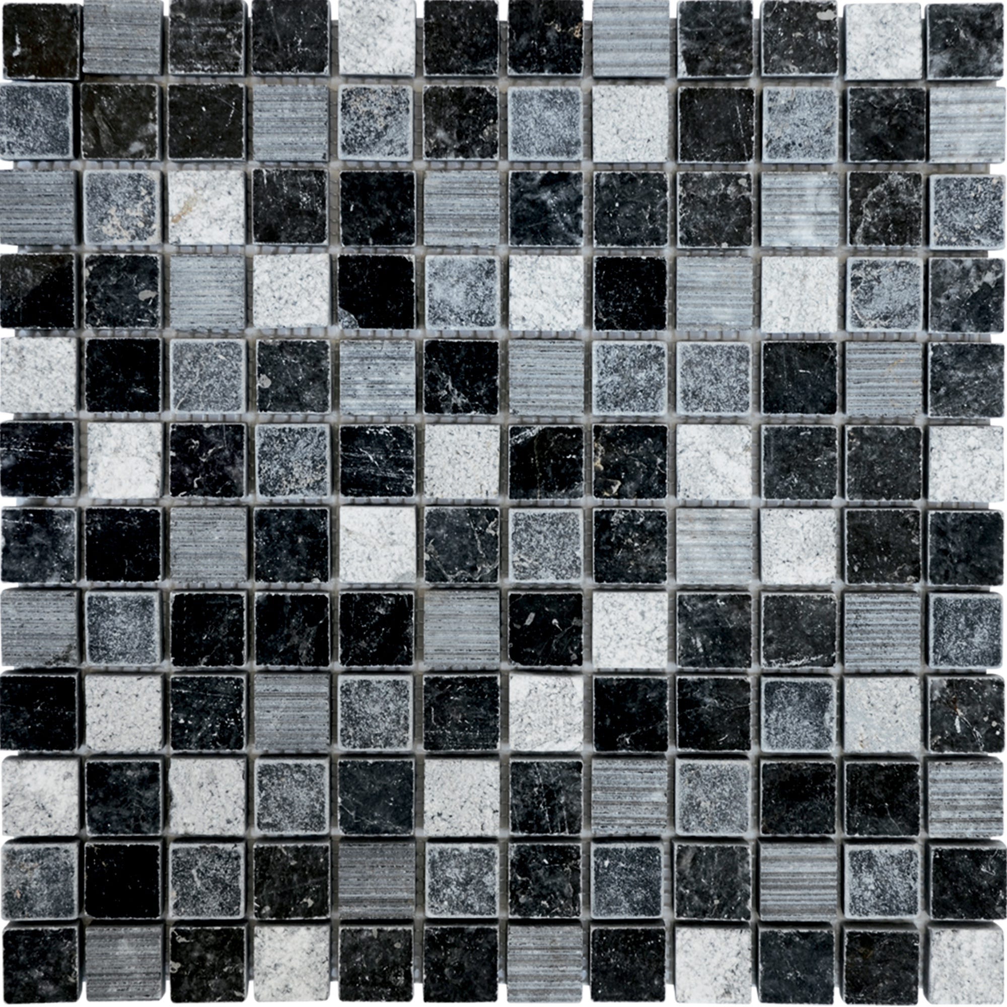 MOSAÏQUE SURFACE NOIR 1 PLAQUE 30,5 x 30,5 CM CASA LINEA | Leroy Merlin