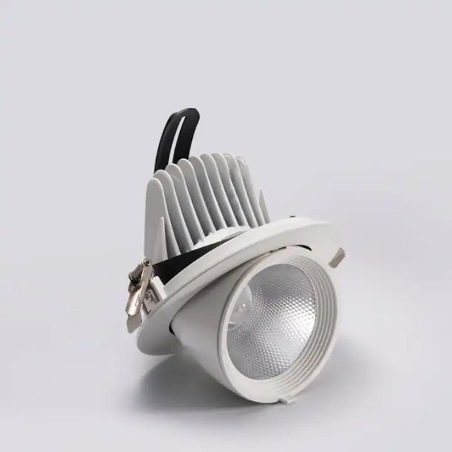Spot LED Rond Encastrable Orientable BLANC 12W - Blanc Neutre 4000K - 5500K - SILAMP