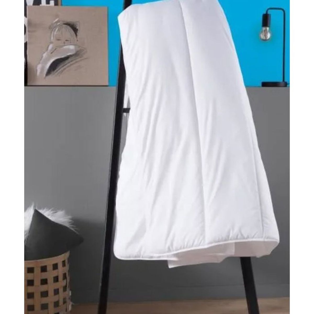 Couette chaude DODO Patagonie Microlux 380 g/m² 140x200 cm polyester blanc - 5