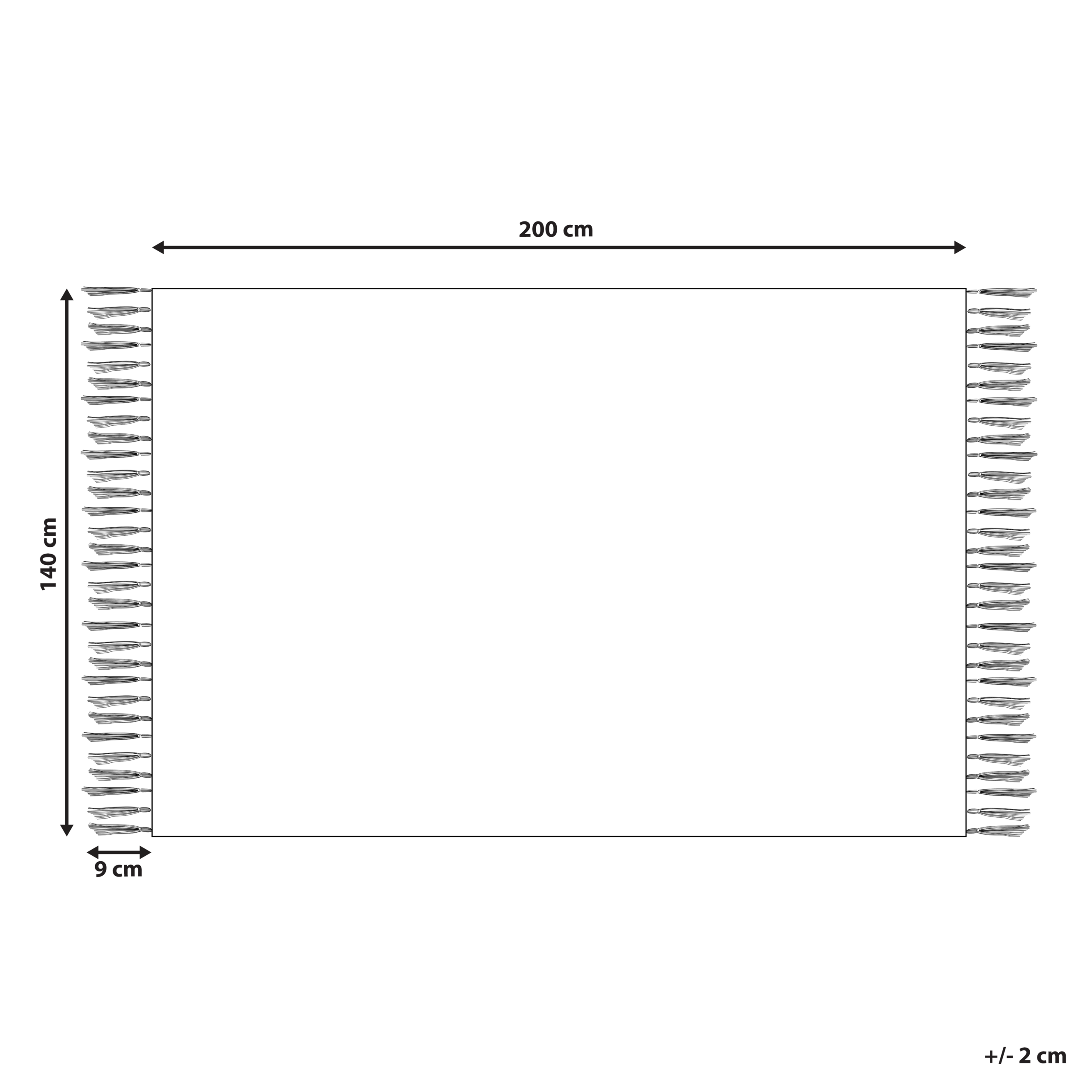 Tappeto viscosa grigio scuro 140 x 200 cm HANLI - 2