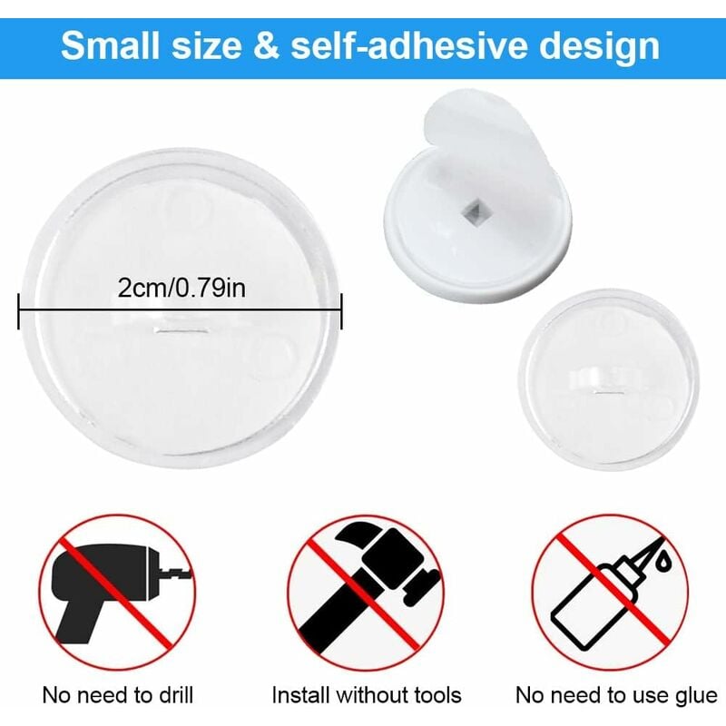 Crochet De Plafond Rotatif 360 Sans Clou Sans Perçage Moustiquaire