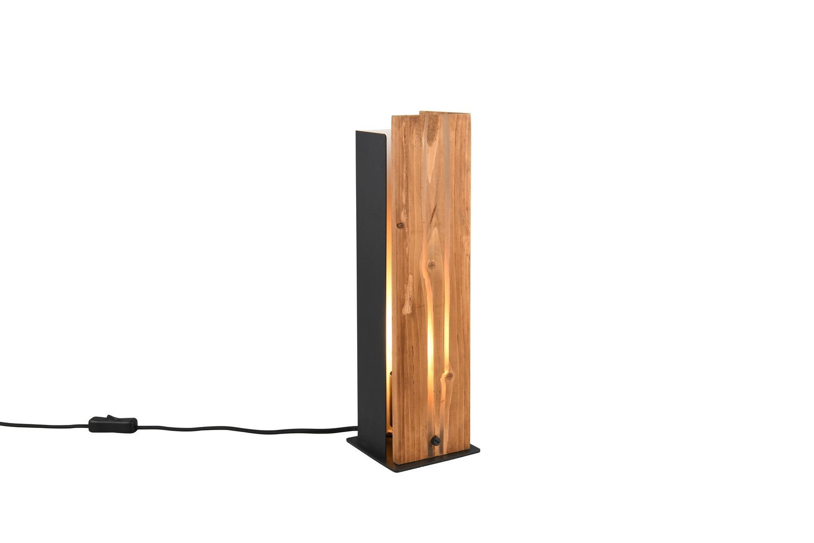 Lampa stołowa dekoracyjna drewniana do salonu sypialni 1xE27 10W KARUNI Trio