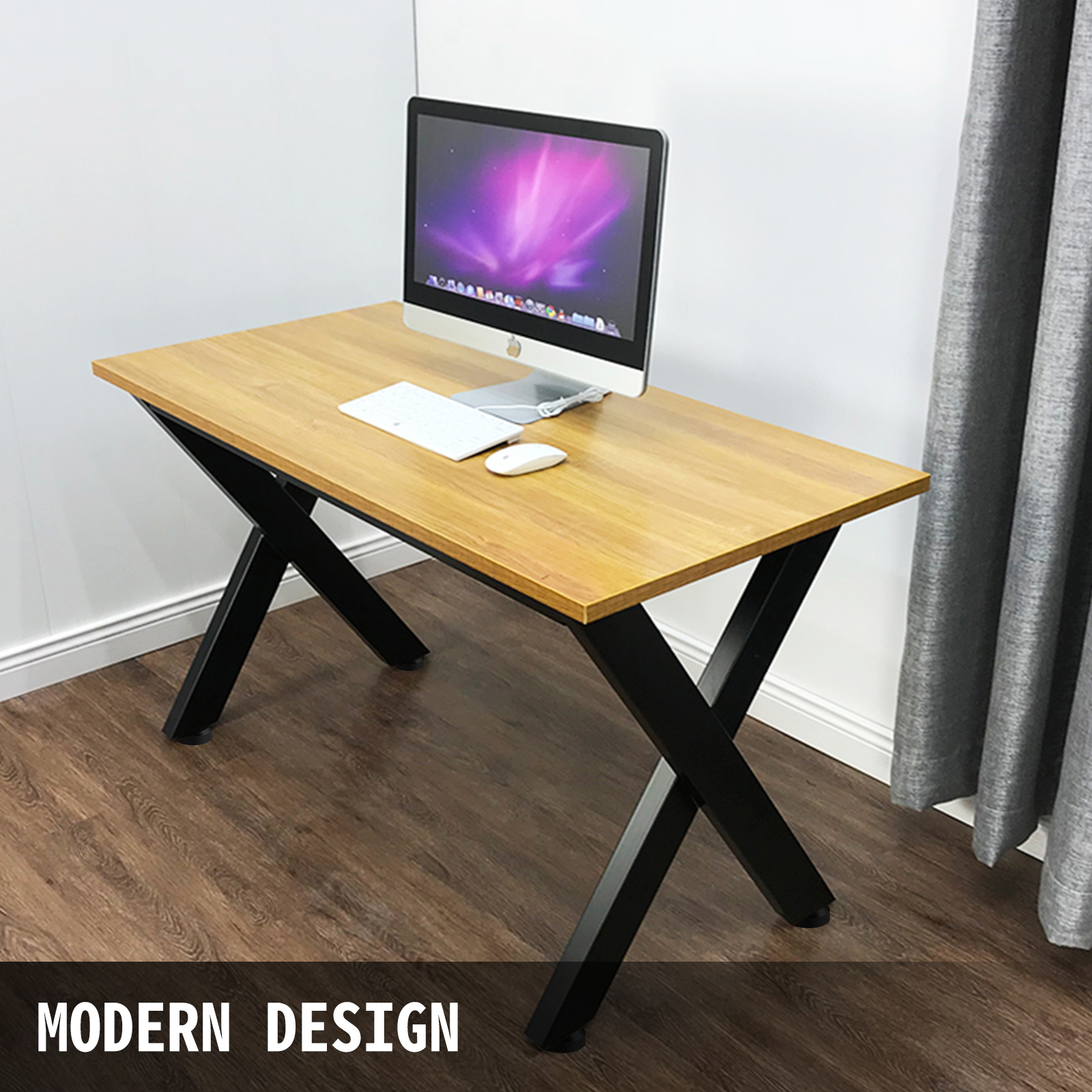 Pieds de Table en Métal VEVOR 2PCS Pied de Table Basse et Table à Manger Industriel de Charge Maximal 1000 kg de Jambes en Croix Forme de X,720x790mm - 6