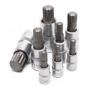 Coffret de douilles 3/8 et 1/2 Torx avec accessoires - 20 pièces - r