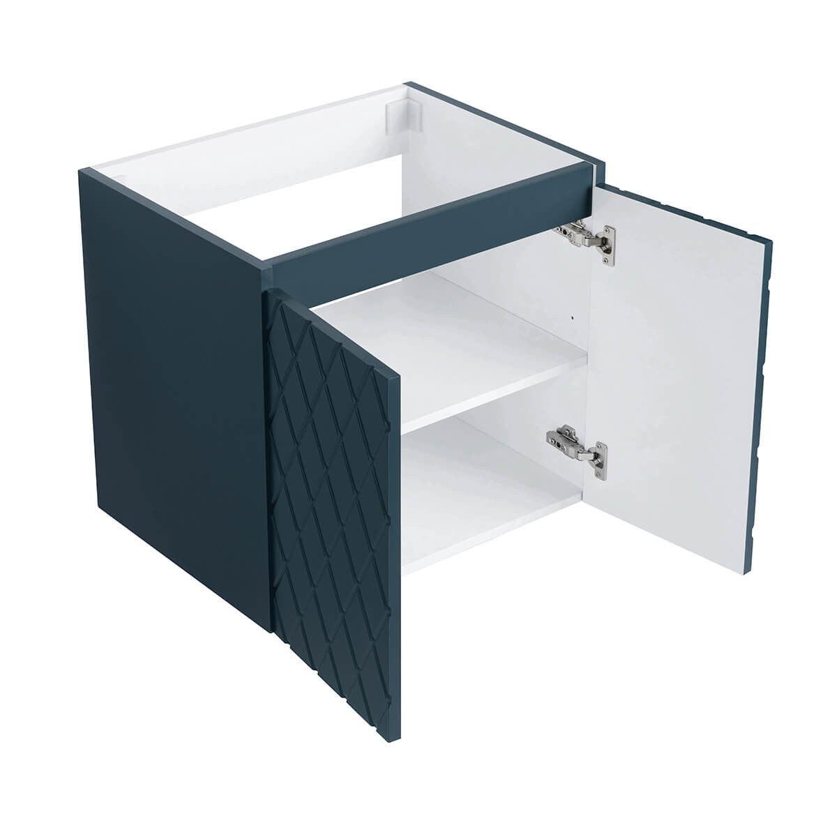 Meuble Prémonté sous vasque Bleu 2 portes 60CM LOSANGE - 2