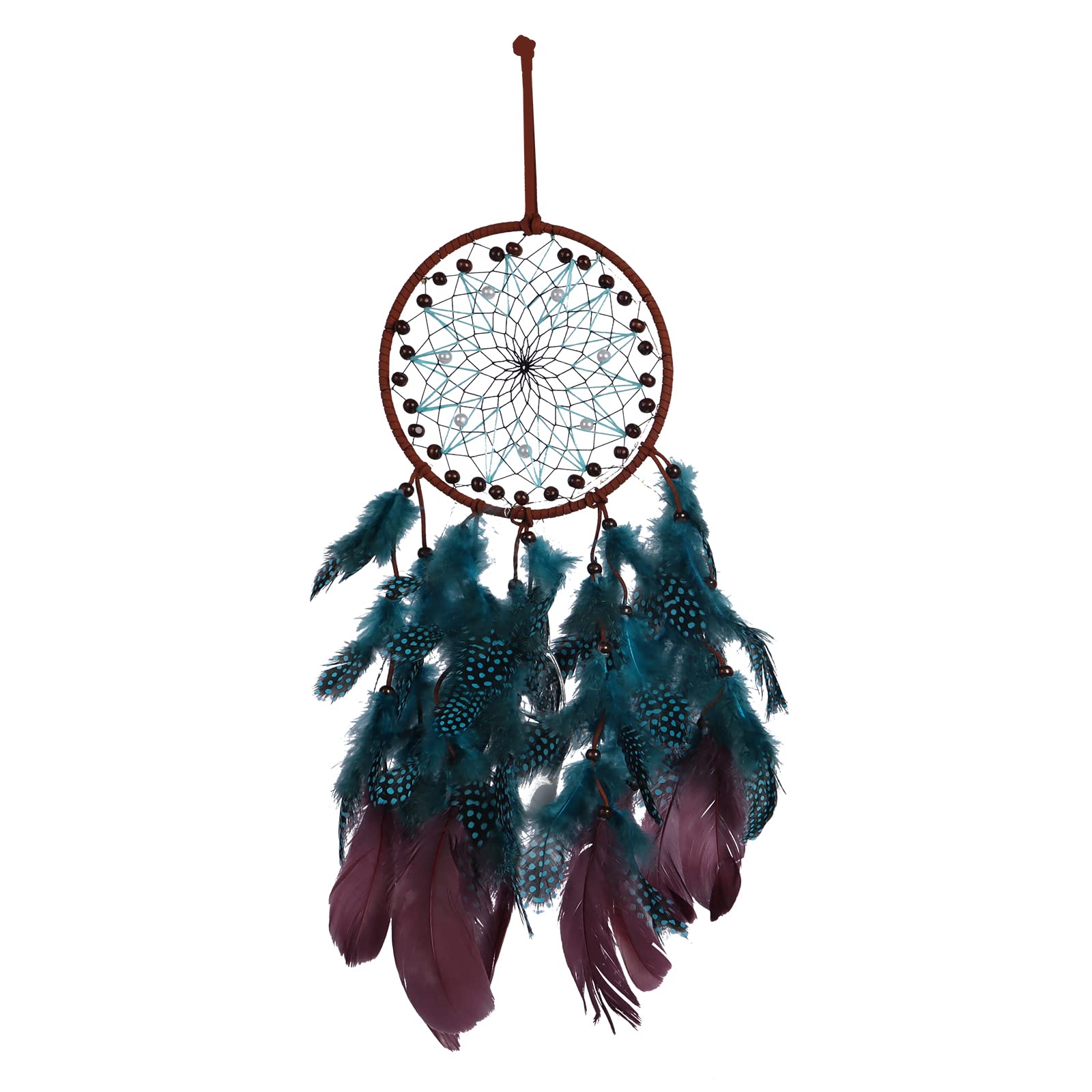 Attrape-Rêves Décoratif Loup, Aigle, Ours - Décoration Murale Chambre, Style Bohème, 15,2 Cm