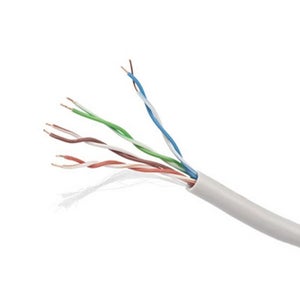 NANOCABLE Cavo Di Rete RJ45 Cat.5e UTP AWG24 - Bobina 100 Metri, Rigido, Grigio, Senza Connettori - 2