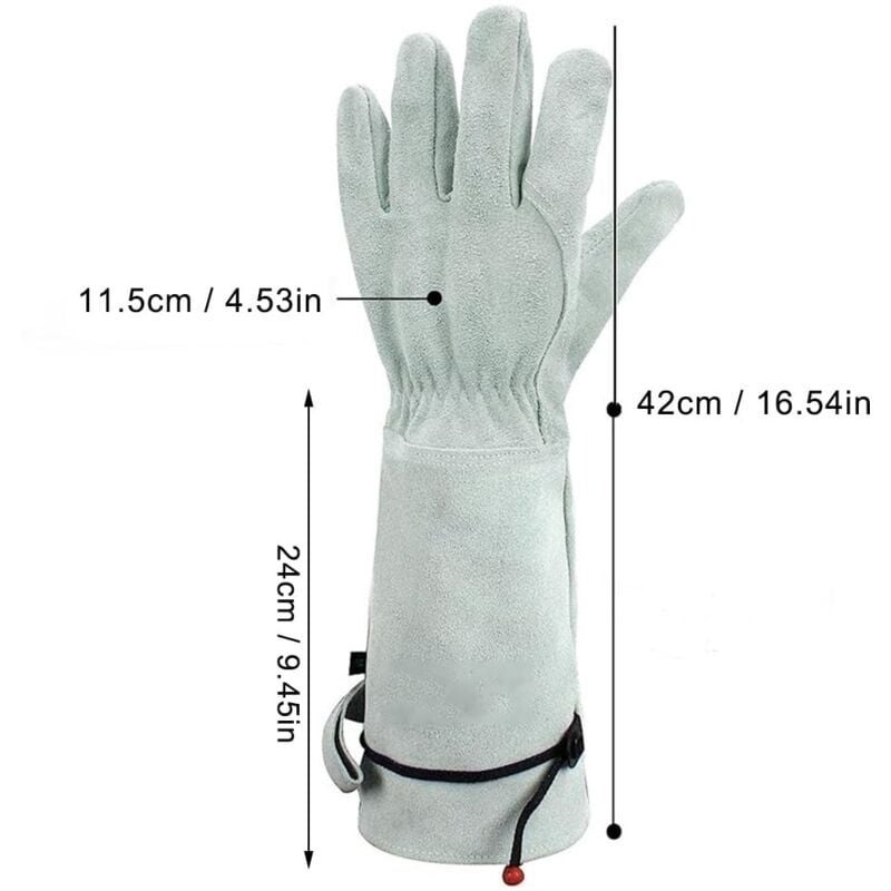 Gants de jardinage - Gants anti-épines - Gants de protection pour cactus, gants de taille pour rosiers - 3