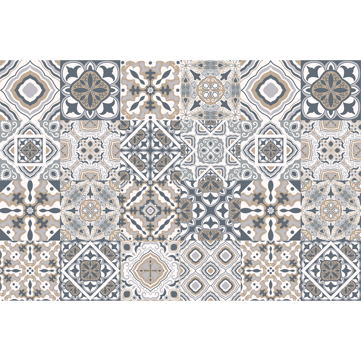 24 adesivi piastrelle di cemento azulejos Giacomo - Sticker adesivo - adesivi murali - 24stickers30x30cm - 2