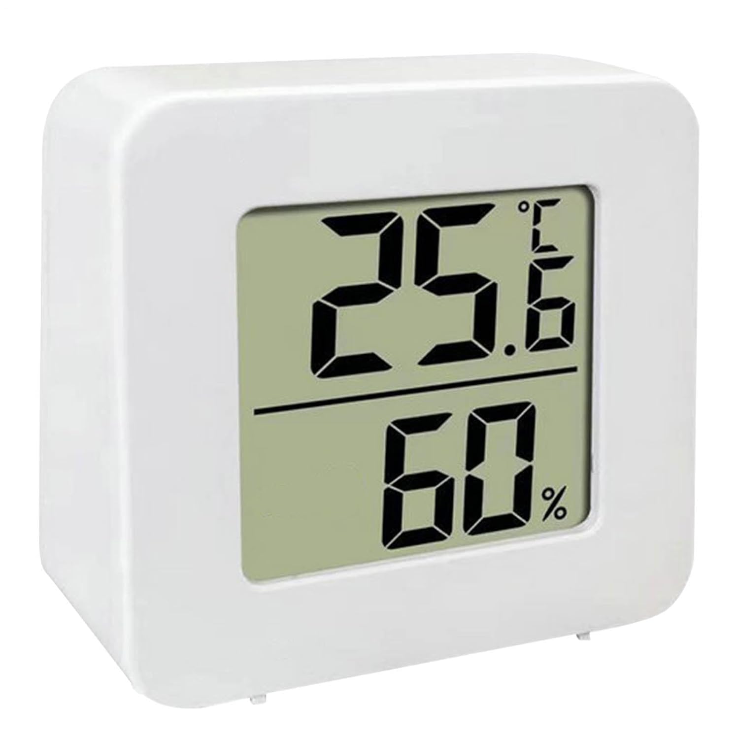 Cyfrowy higrometr - termometr wewnętrzny - małe elektroniczne urządzenie pomiarowe z wyświetlaczem LCD - do szklarni, garażu, strychu, domu