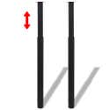 Set 2 Gambe Telescopiche Per Mobili In Ferro - Regolabili Da 710mm A 1100mm, Colore Nero