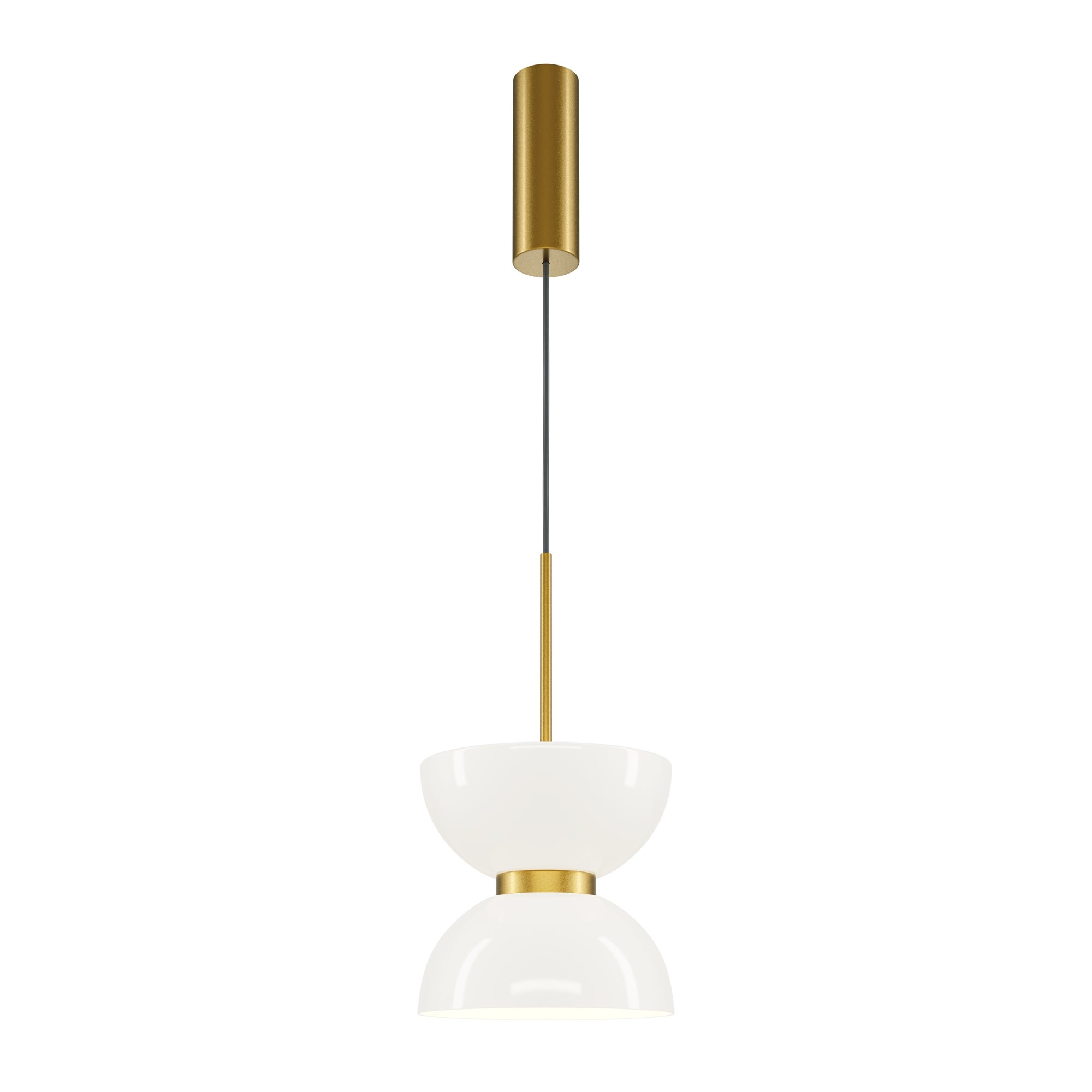 Lampa wisząca Kyoto złoto-biała LED 11W 3000K 1300lm nowoczesna wym: 350 x 22 x 22 cm metal Maytoni