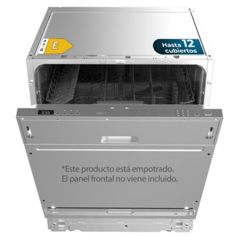 Lave-vaisselle 60 Cm Cecotec Bolero 6800 Dark A - 14 Couverts, Moteur Inverter, 8 Programmes, Lavage Vapeur