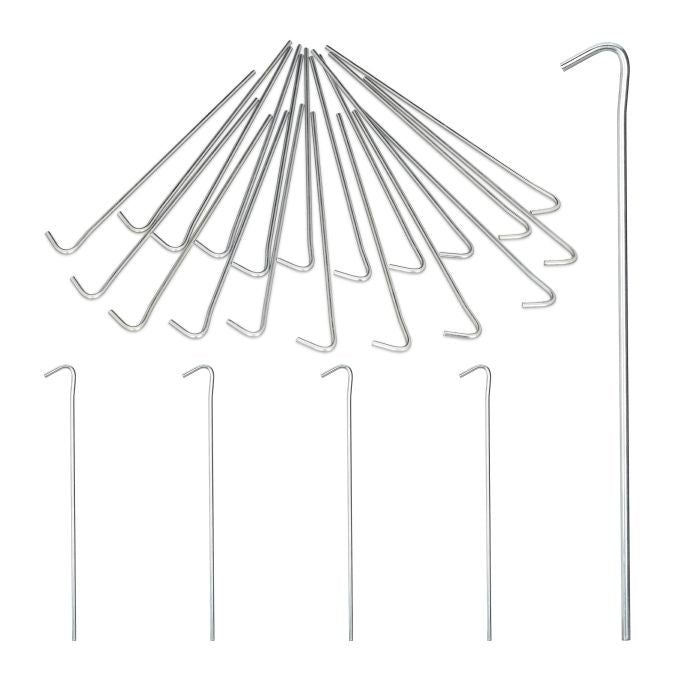 iBasingo Ti4005P Lot de 12 piquets de tente ultra légers en alliage de titane 165 mm pour tente de camping en plein air avec corde seulement 16 g/pièce