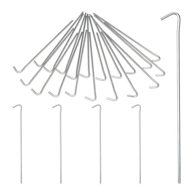 iBasingo Ti4005P Lot de 12 piquets de tente ultra légers en alliage de titane 165 mm pour tente de camping en plein air avec corde seulement 16 g/pièce iBasingo Ti4005P Lot de 12 piquets de tente ultra légers en alliage de titane 165 mm pour tente de camping en plein air avec corde seulement 16 g/pièce