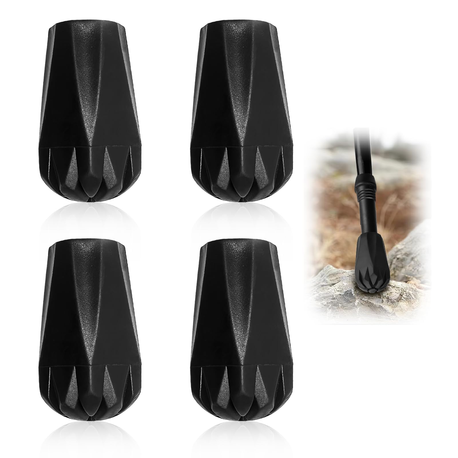 KLYNGTSK 10 PCS Embout Baton Marche Nordique Embouts de Rechange en