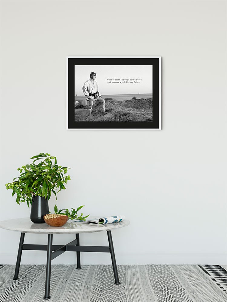 Cartel artístico de komar - star wars classic luke quote - talla: 50 x 40 cm