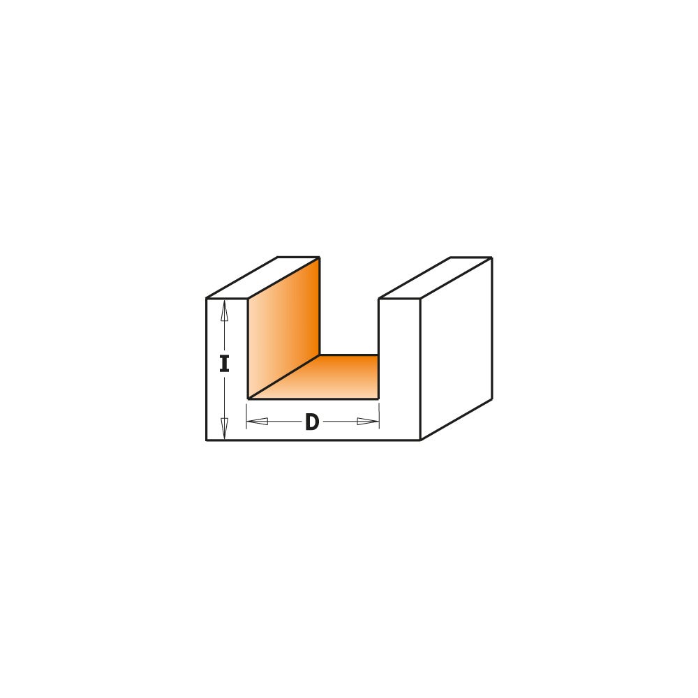 Cmt - 702.220.11 - Fresa Diritta Per Canali Hw Z2 S=6 D=22x11x38 Dx
