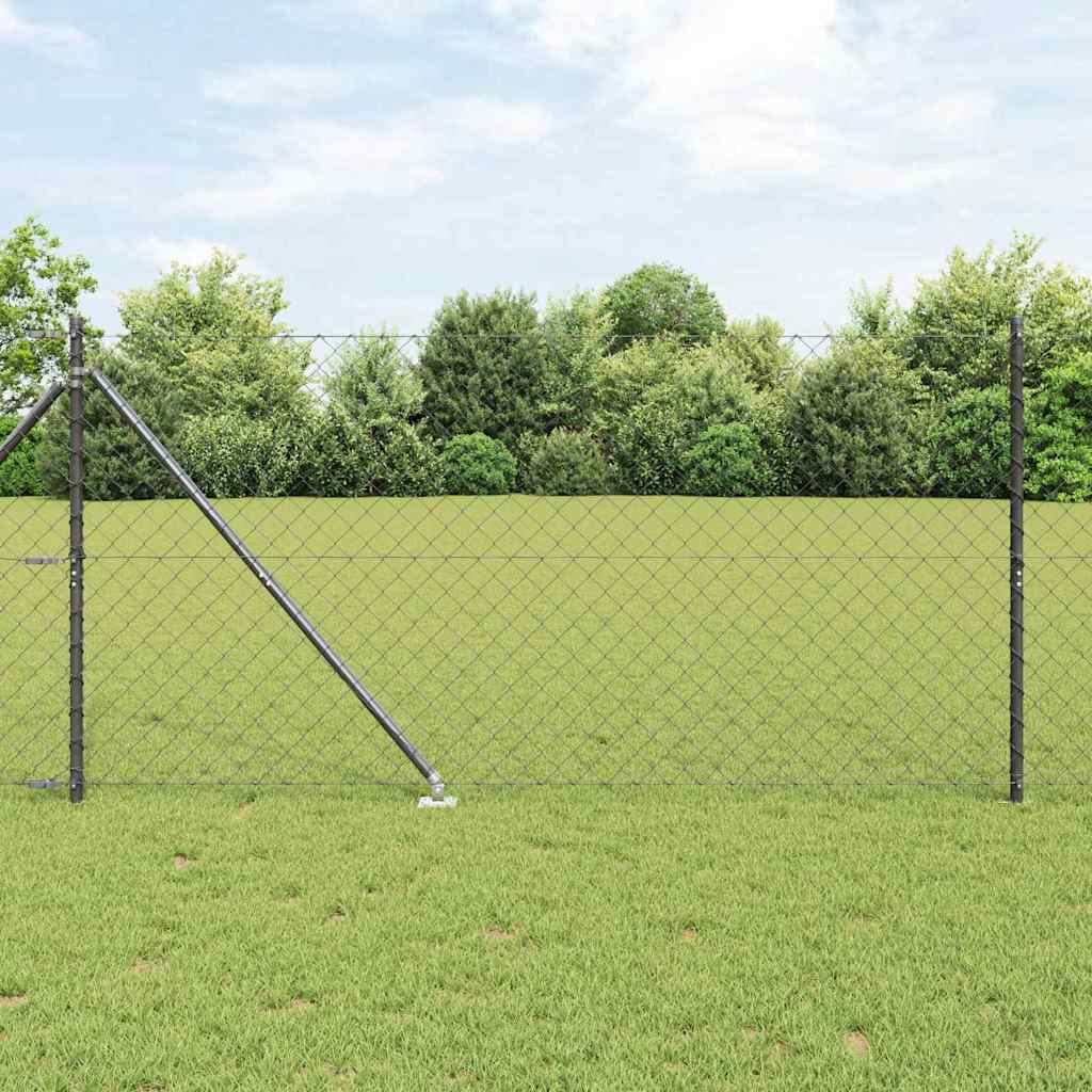 Ogrodzenie z drutu spawanego z kolcami 25 x 1,2 m (S x W) vidaXL