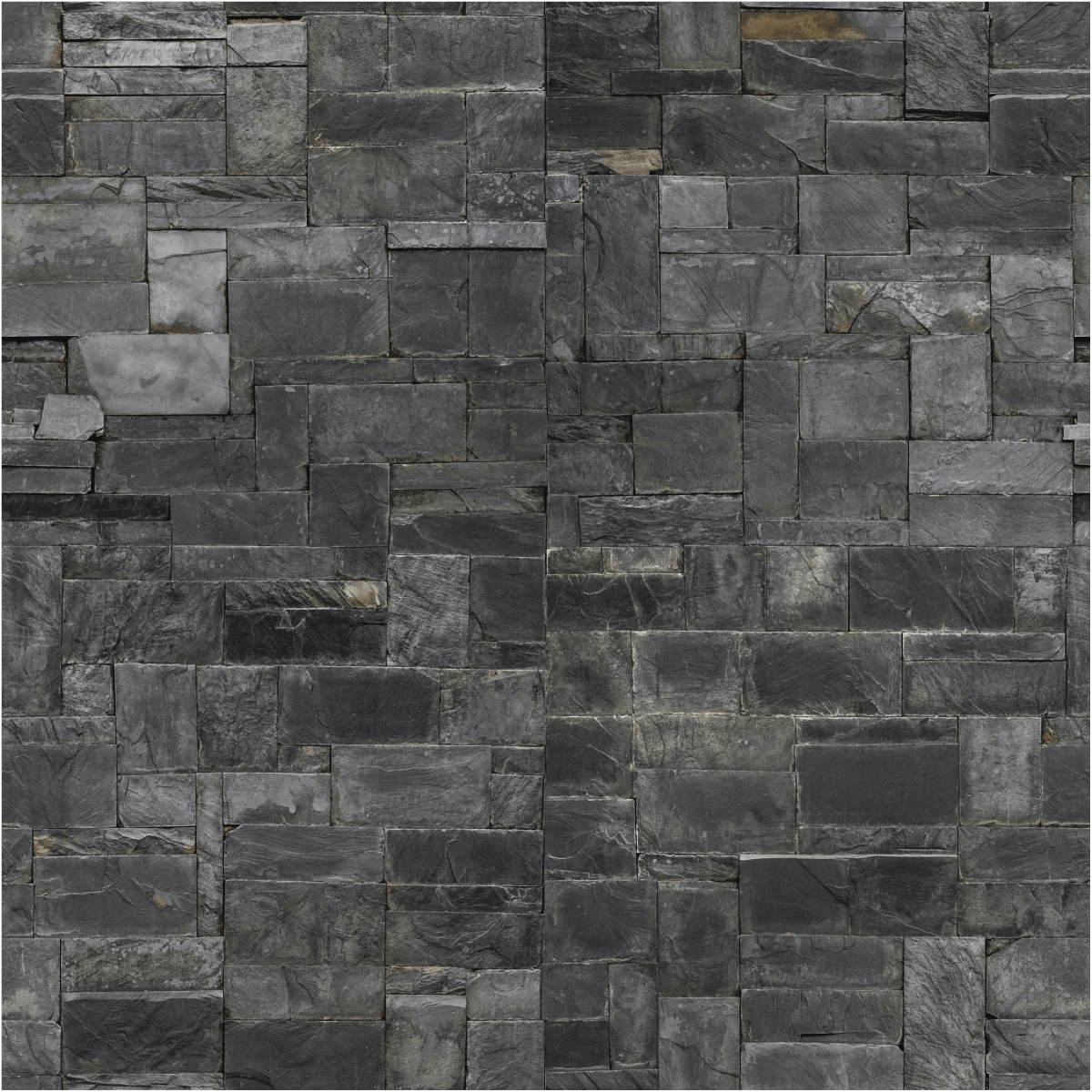 Adesivi impiallacciatura di pietra di basalto - Sticker adesivo - adesivi murali - 50x50cm - 2