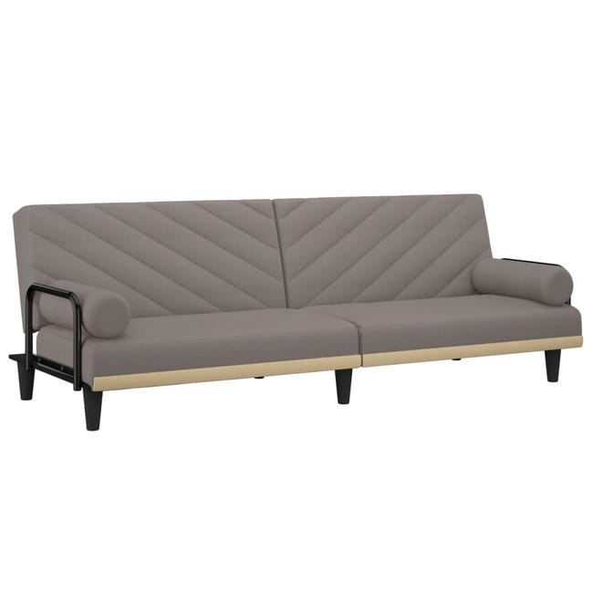 Divano Letto - Divano Relax Sofa Grigio In Poliestere BV707781 - BonneVie - Foto 9