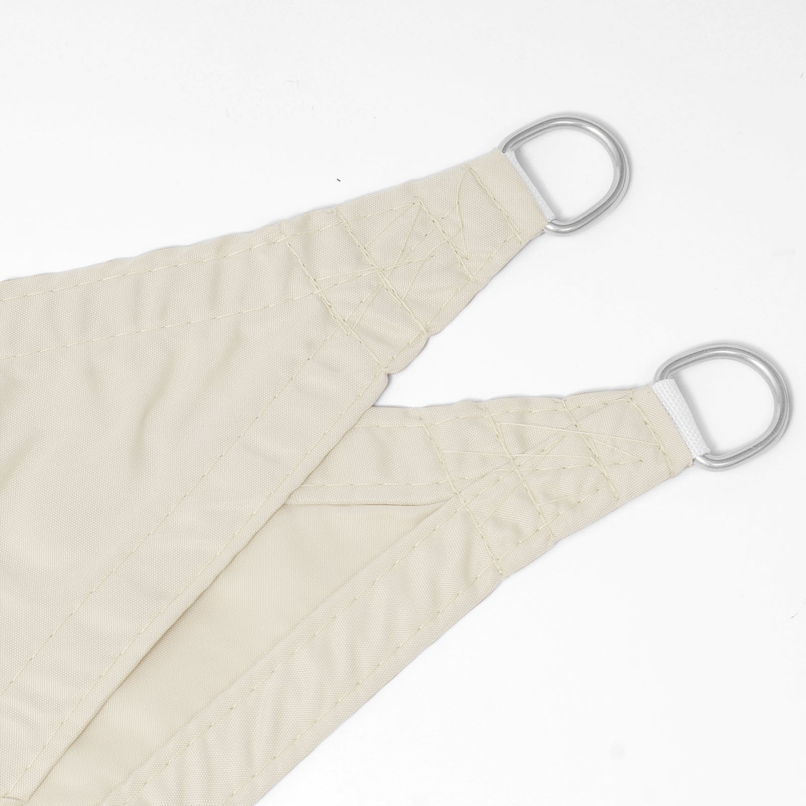 Voile d’ombrage rectangulaire 5x7 m, en polyester, protection contre le soleil avec protection UV pour jardin ou camping, Crème, WOLTU - 4